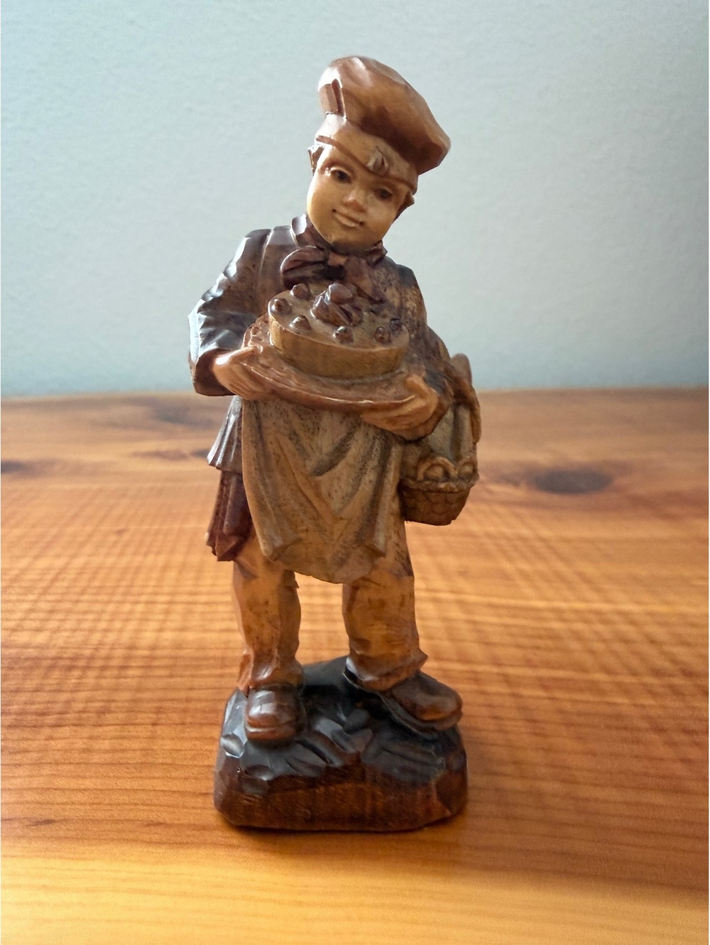 Original Masterpiece CCC Triberg Germany Hand Carved Wooden Baker Chef Figurine